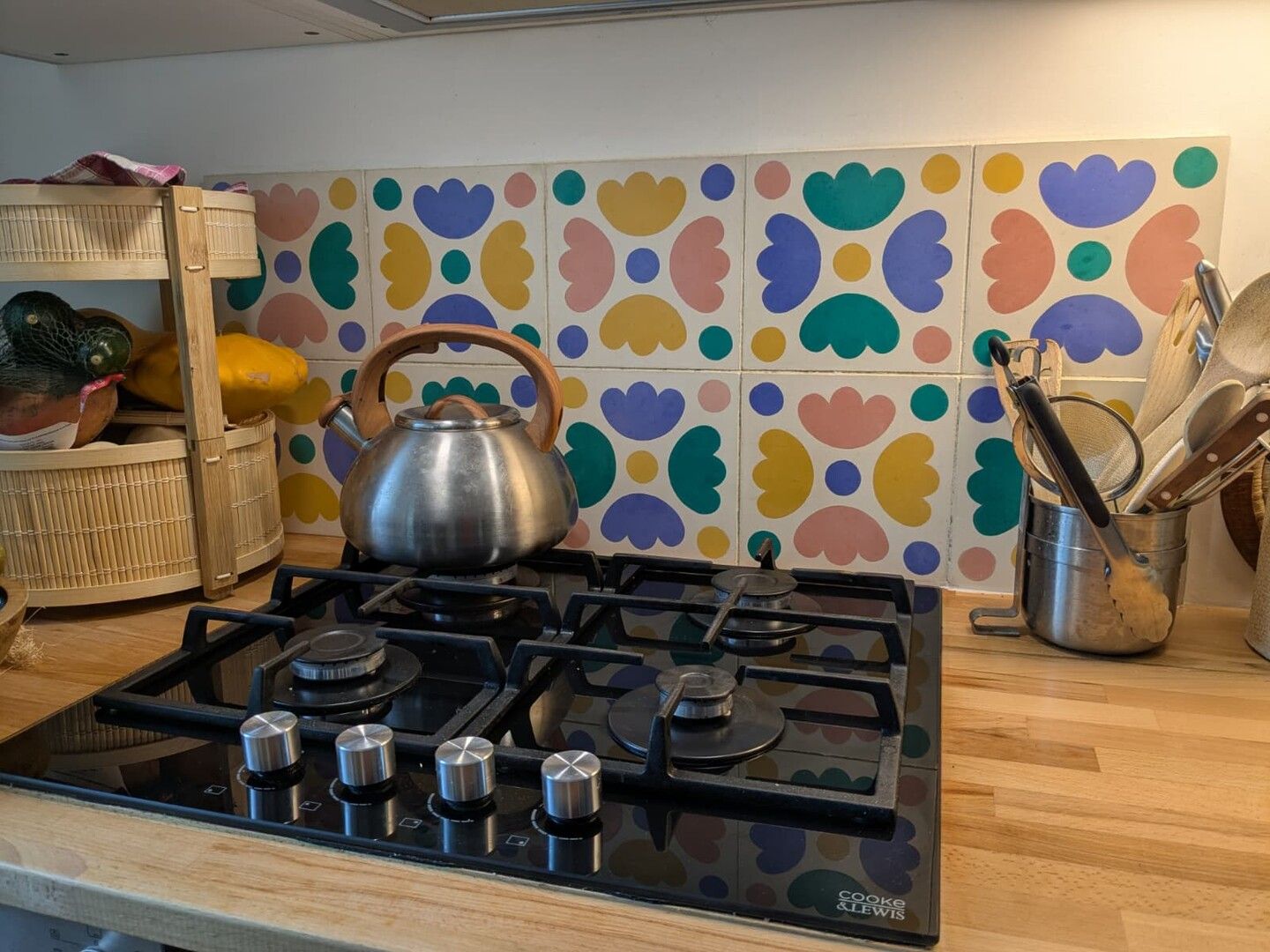 cement tile backsplash colorful geometric retro warm 7hzr cesar bazaar — carreaux de ciment