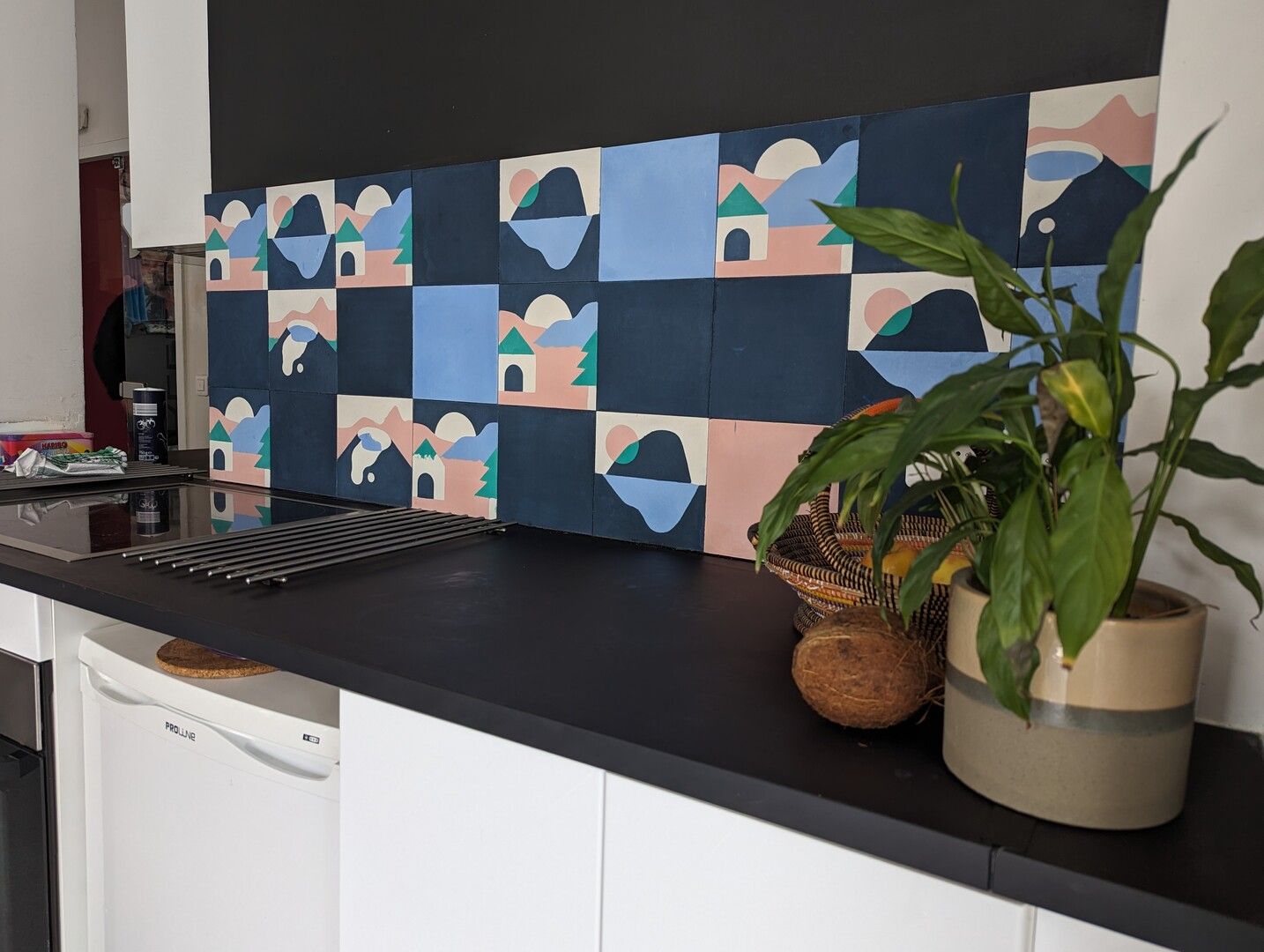 cement tile backsplash geometric blue pink modern z2qi cesar bazaar — carreaux de ciment