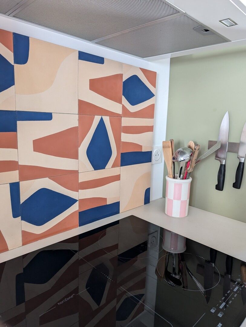 cement tile backsplash geometric cement retro pastel 79mr cesar bazaar — carreaux de ciment