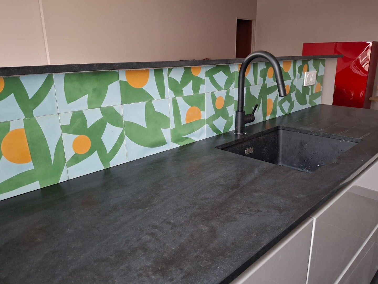 cement tile backsplash geometric ceramic mediterranean 2ixi cesar bazaar — carreaux de ciment